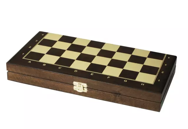Wooden chessboard case with insert (35 x 35 cm), field 35 x 35 mm